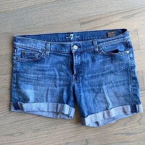 7 For all man Kind Jean Shorts